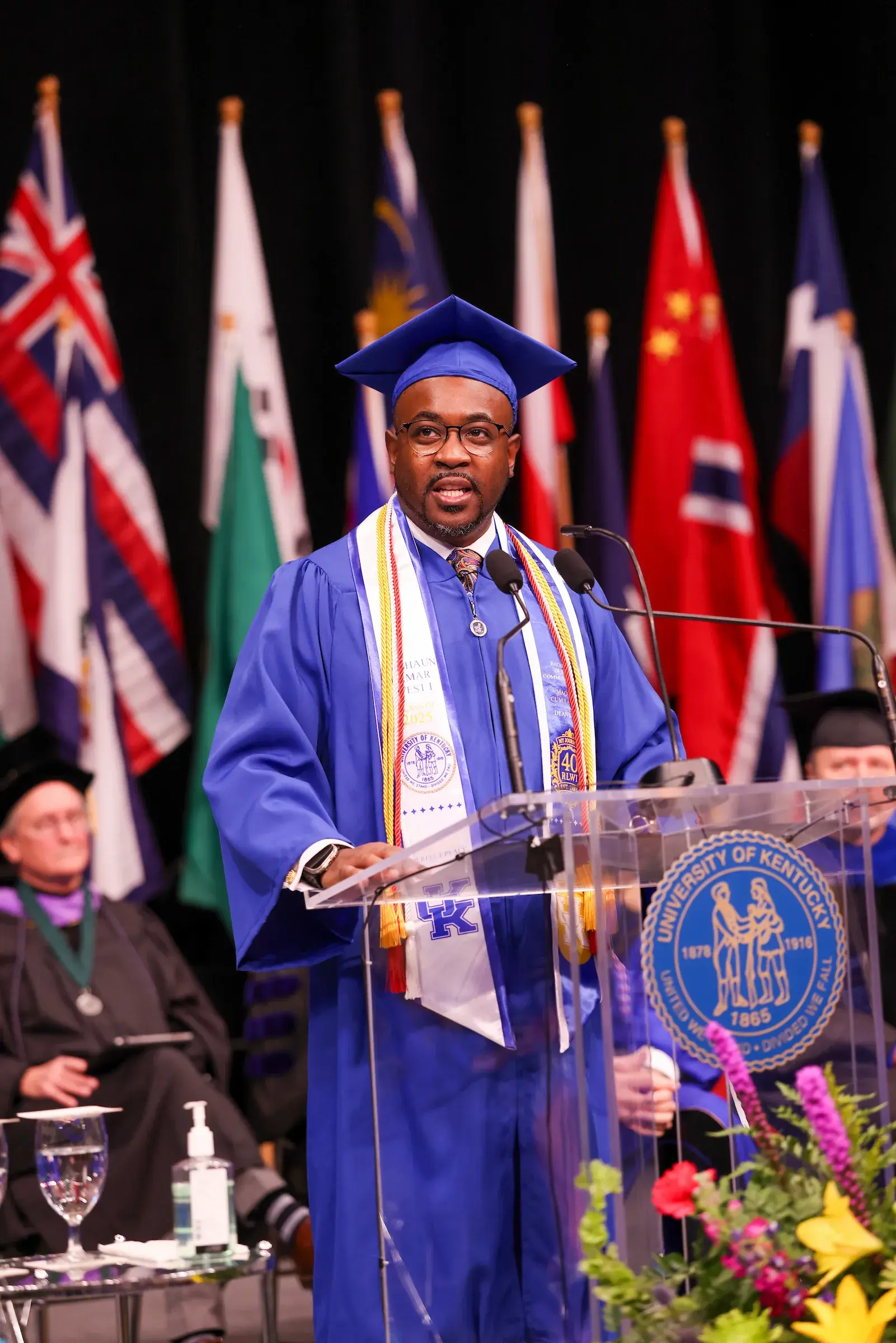 RaShaun West I speaking at graduation